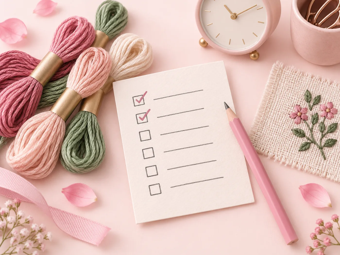 Time-consuming cross stitch supply shopping list