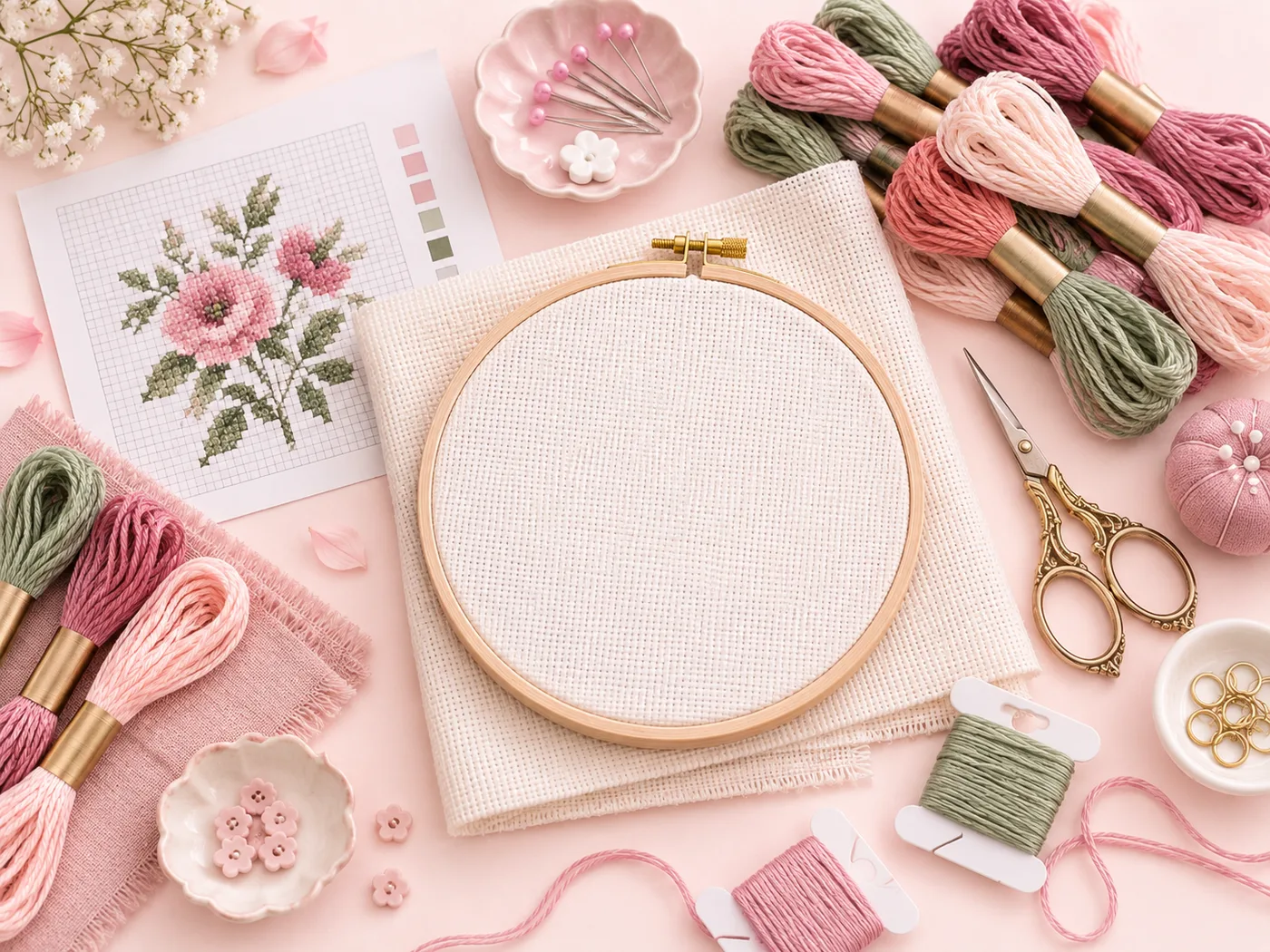 Setting up a new cross stitch project from scratch
